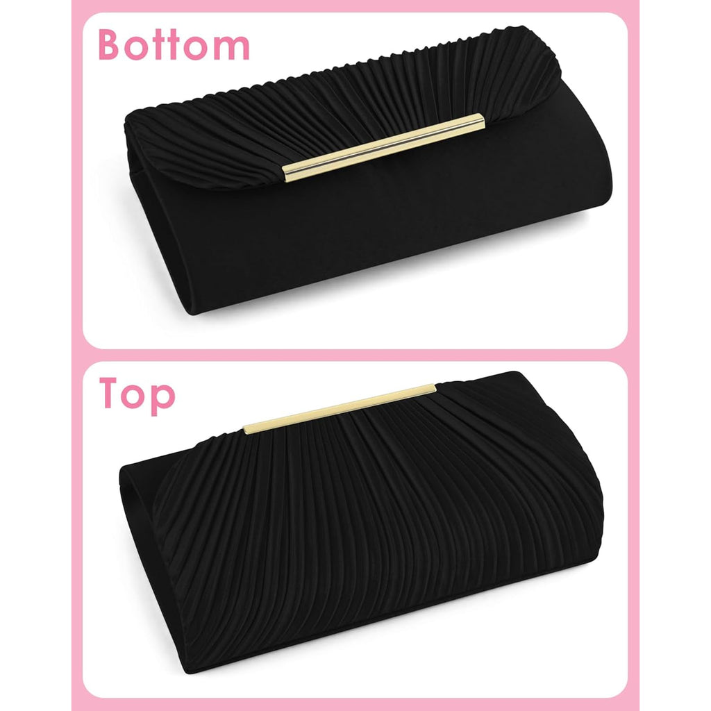 TINDTOP Clutch Purses for Women Evening Handbags for Formal Wedding Party Cocktail Prom Crossbody Shoulder Envelope Bag