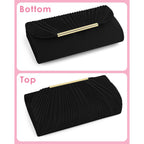 TINDTOP Clutch Purses for Women Evening Handbags for Formal Wedding Party Cocktail Prom Crossbody Shoulder Envelope Bag