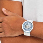 Swatch Big Bold Bioceramic Lacquered Unisex Watch Casual Plastic White Automatic Waterproof Whice