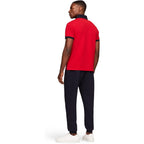 Tommy Hilfiger Men'S Short Sleeve Cotton Pique Flag Graphic Polo Shirt In Custom Fit