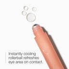 Clinique All About Eyes Serum De-Puffing Eye Roller Massage For Dark Circles With Caffeine | Hydrating, Brightening + Depuffing Eye Massager | Travel Size, 0.5 Fl Oz