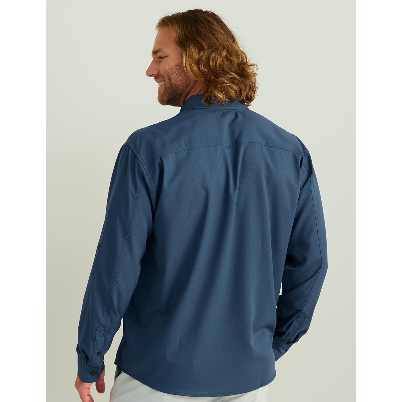 Huk Men'S Tide Point Solid Long Sleeve Button Down Shirt (Available In 3X-Large)