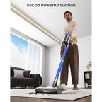 Cordless Vacuum Cleaner, Upgraded 650W 55Kpa 70Mins Cordless Stick Vacuum Cleaner With Self-Standing And Touch Screen, Anti-Tangle Wireless Vacumm, Vacuum Cleaners For Home/Pet Hair/Carpets/Floors