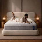 Queen Mattress, 12 Inch Cooling Hybrid, Gel Memory Foam With Pocket Coils, Medium Firm, Motion Isolation, Pressure Relief, Certipur-Us Mattress