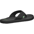 Sanuk Mens Beer Cozy | Flip Flops For Men | Mens Sandals | Beach Sandals | Supportive & Lightweight | Memory Foam Footbed