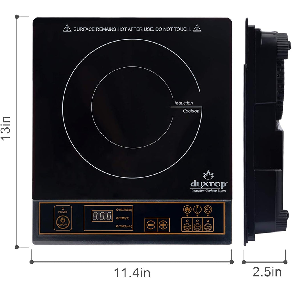 Duxtop 1800W Portable Induction Cooktop Countertop Burner, Gold 8100Mc/Bt-180G3