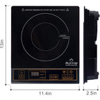 Duxtop 1800W Portable Induction Cooktop Countertop Burner, Gold 8100Mc/Bt-180G3