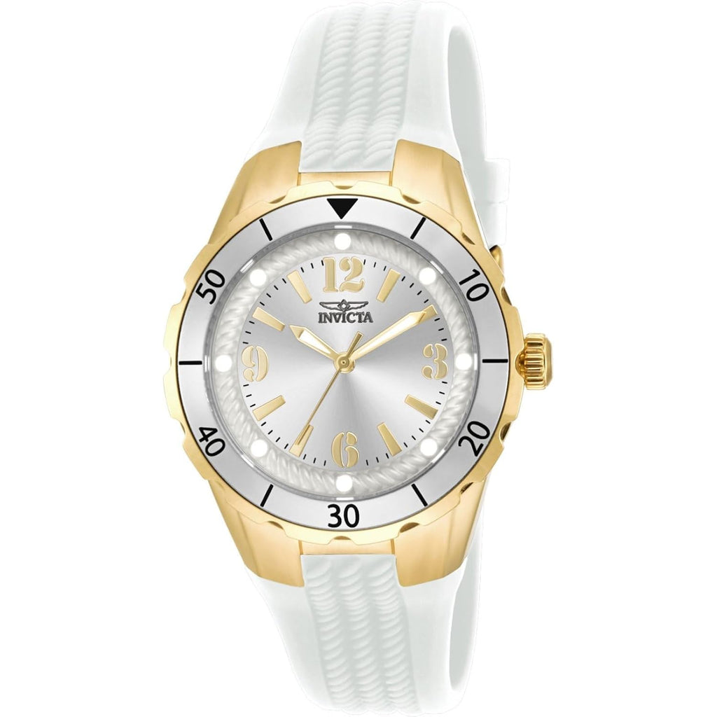 Invicta Angel White Dial White Polyurethane Ladies Watch 17484 17484