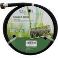 Rocky Mountain Goods Soaker Hose - Heavy Duty Rubber - Saves 70% Water - End Cap Included For Additional Hose Connect - Great For Gardens/Flower Beds - Reinforced Fittings (50-Feet By 5/8-Inch)