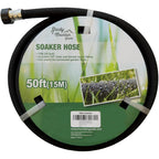 Rocky Mountain Goods Soaker Hose - Heavy Duty Rubber - Saves 70% Water - End Cap Included For Additional Hose Connect - Great For Gardens/Flower Beds - Reinforced Fittings (50-Feet By 5/8-Inch)