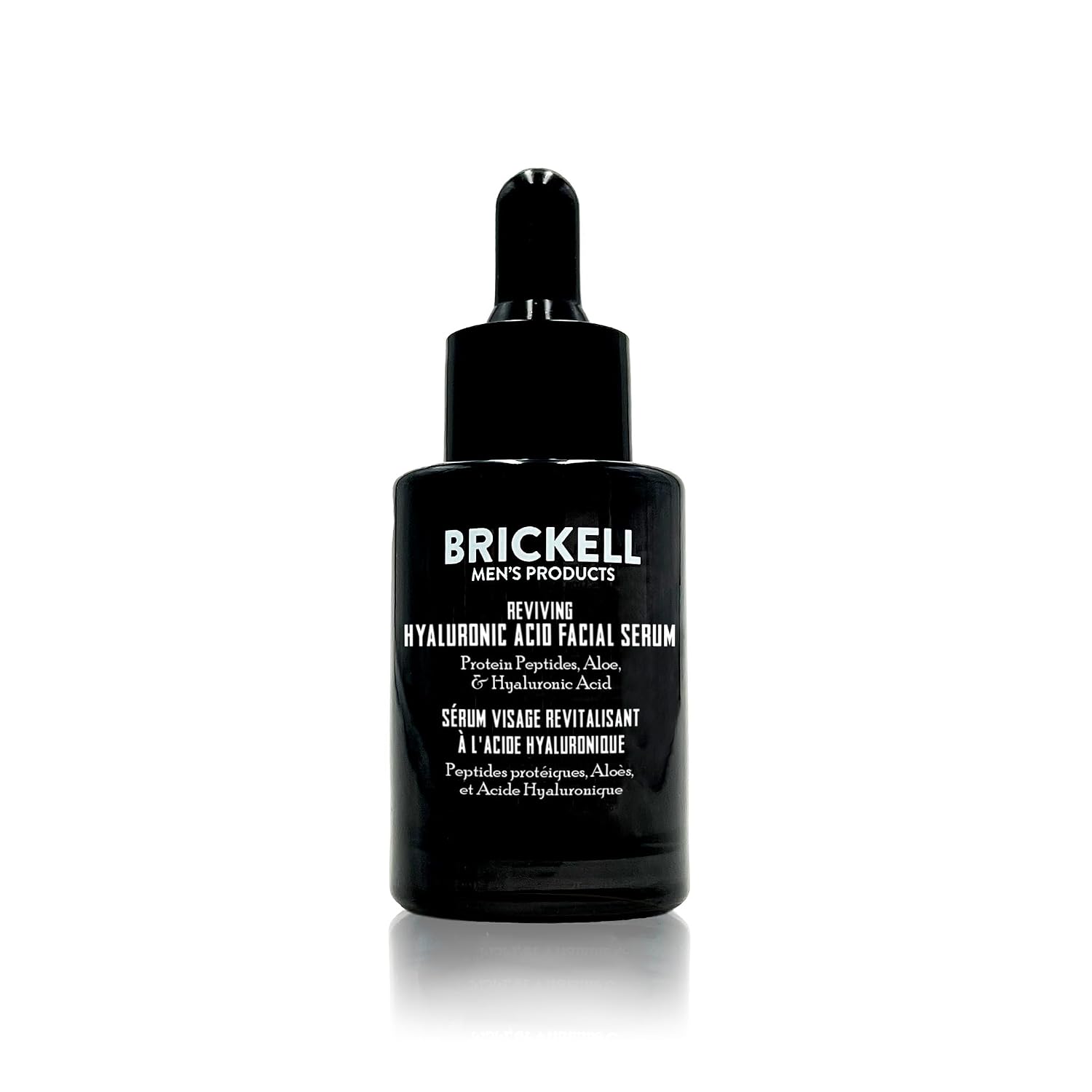 Brickell Men'S Anti Aging Hyaluronic Acid Serum For Face, Reviving Day Serum For Men, Facial Serum With Hyaluronic Acid, Aloe, And Peptides, 1 Ounce, Unscented
