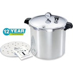 Presto 01784 23-Quart Induction Compatible Pressure Canner, Silver, Aluminum