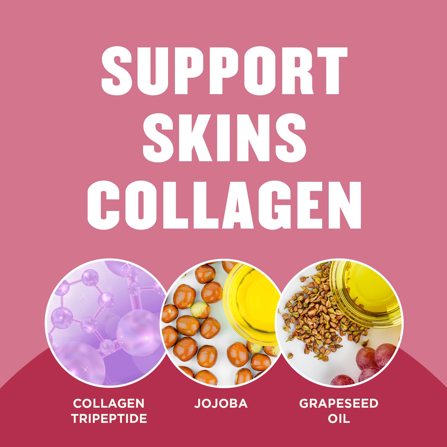 Gold Bond Plumping Collagen Body & Face Serum Lotion, Lightweight Hydrating Moisturizer With Collagen Peptide Complex, Jojoba And Grapeseed Oils To Visibly Plump Skin, Cherry Blossom Scent, 8 Oz