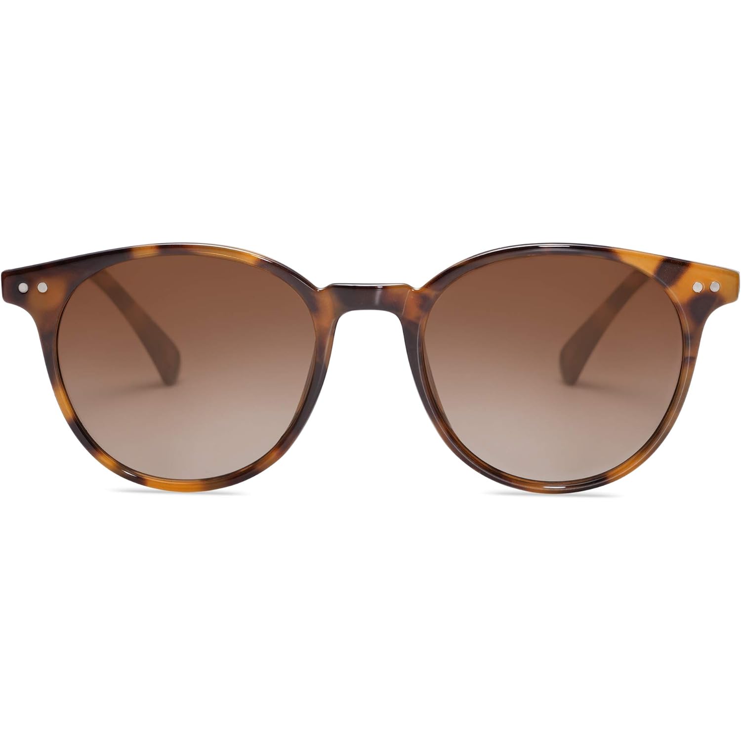 SOJOS Small Round Classic Polarized Sunglasses for Women Men Vintage Style UV400 Lens MAY SJ2113
