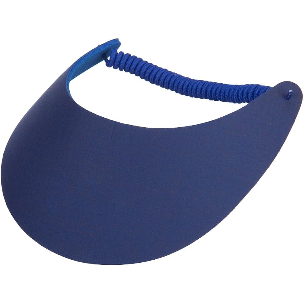 Otto Caps Fabric Foam Sun String Visor, Royal