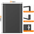 TRAHOME Bathroom Vanity Mirror for Wall, 2 Pack 36" x 24" Metal Framed Rectangular Bathroom Wall Mirror for Over Sink, HD Shatterproof Glass, Hangs Horizontally or Vertically(Black)