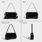 Black Purses for Women Trendy, Y2K Faux Leather Clutch Purse with Cherry Pendant,Crossbody Shoulder Bag and Handbags
