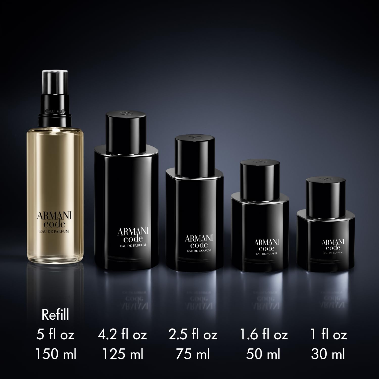 Armani Beauty - Code - Eau de Parfum - Cologne for Men - Fougère Ambery Spicy Men’s Fragrance - Green Mandarin, Nutmeg, Tonka Bean Notes