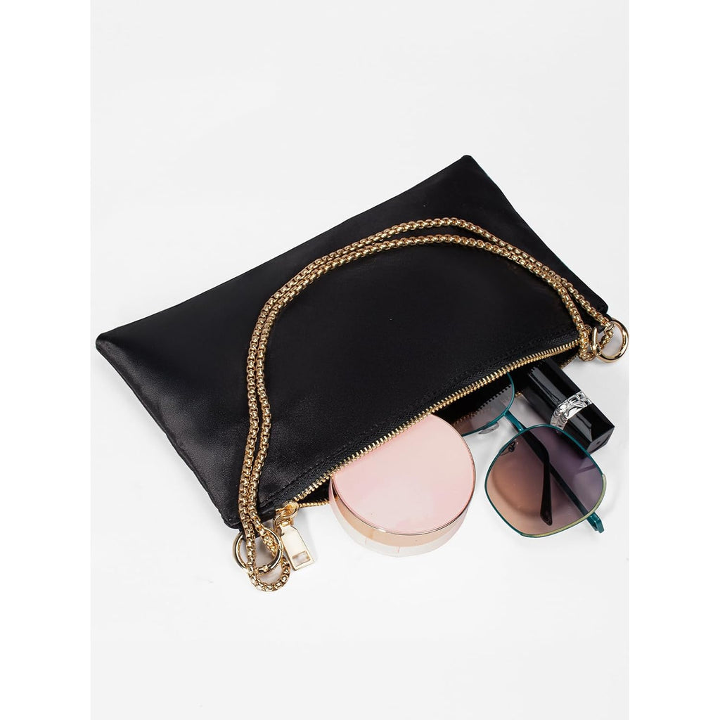 Women'S Evening Handbag Satin Shoulder Bag Purse For Prom Engagement Cocktail Party Wedding