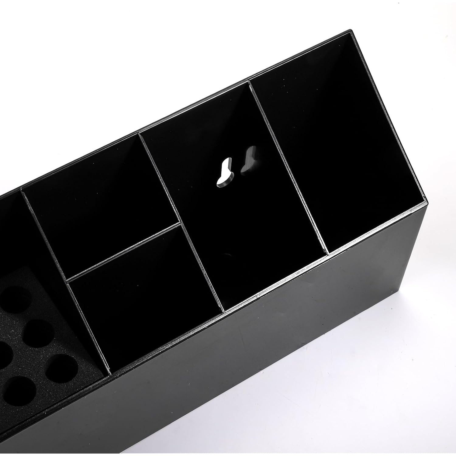 Hair Scissors Large Storage Box, Hair Salon Supplies Accessories Tool Station Desk Organizer Case, Salon Shear Holder, Professional Hairdressing Combs, Clips, Brushes Storage Racks Tool Box