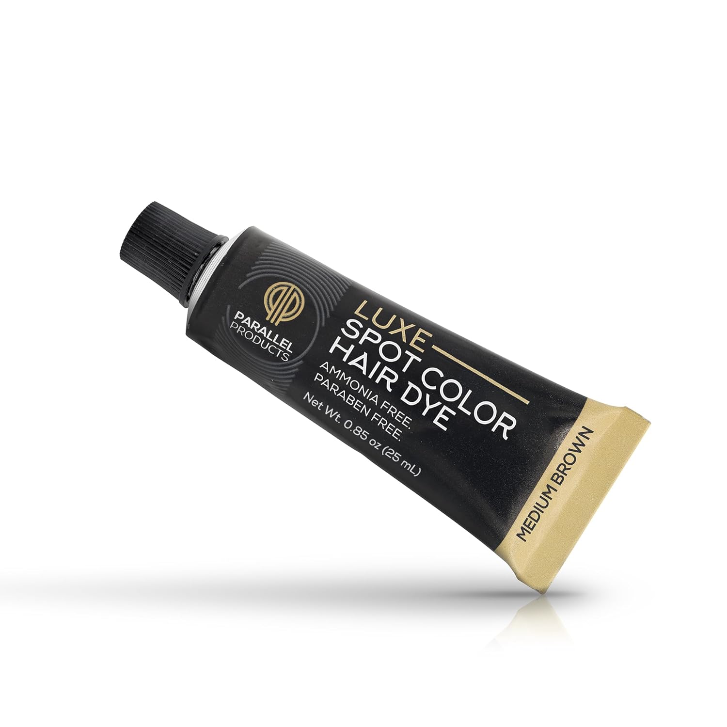 Parallel Products - Luxe Color (Medium Brown) - Cream Hair Dye - 25mL - Tint for Professional Spot Coloring - Covers Grey Hair - Root Touch-Up