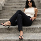 Cushionaire Miami Kitten Heels For Women, Thong Flip Flop Heeled Sandals With Memory Foam, Slip On Dressy Sandal