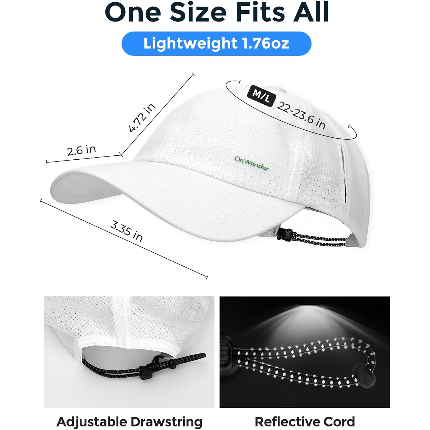 Lightweight Golf Hat For Women Men, Upf 80+ Sun Protection Cap, Breathable Quick-Dry Baseball Cap For Running Sport
