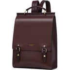 Cnoles Leather Backpack Purse For Women Fashion Ladies Vintage Bags Casual College Travel Backpacks Large Bag Brown