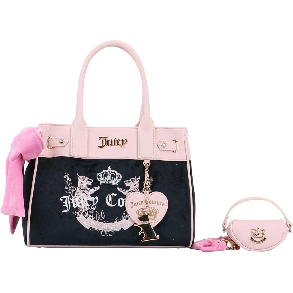 Juicy Couture Womens Heritage Tote Set, Stylish & Spacious Purse