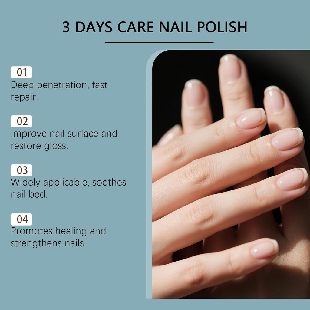 2pcs 3 Days Nail Care Oil, 2026 New Nail Care Oil with Keratin, Moisturizing Strengthening Nail Care Polish Oil for Dry, Weak, Fragile and Damaged Nails