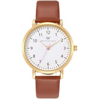 Maxi Numbers Womens Watch - Interchangeable Genuine Leather Band - Large Easy To Read Nurse Watch With Second Hand For Women, Nurses, Teachers, Moms Olivia