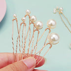 Handmade Pearl Bridal Hair Pins Wedding Hair Accessories For Women Brides Bridesmaid