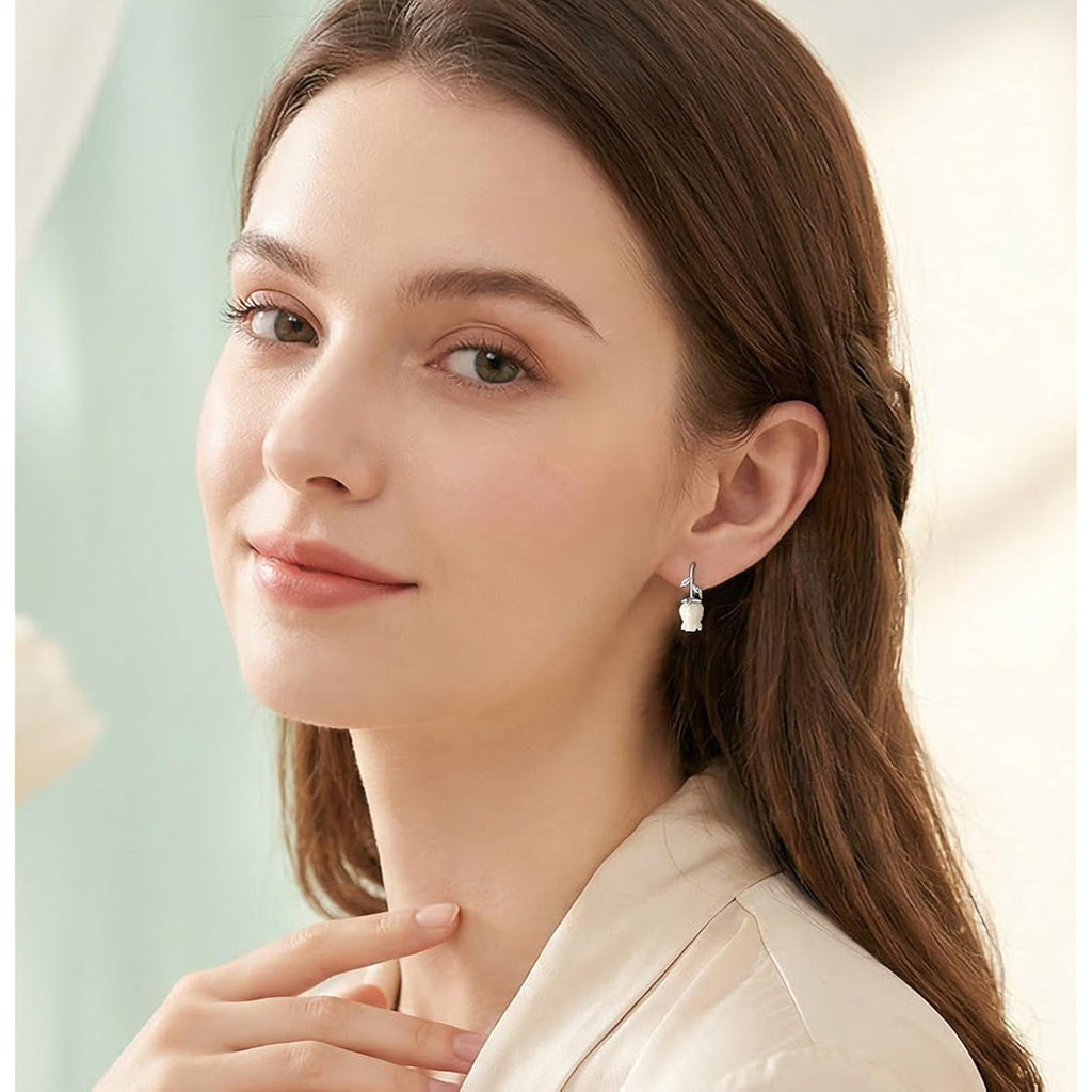 Reffeer Solid 925 Sterling Silver Flower Crawler Cuff Earrings Wraps for Women Teens Flower Wrap Earrings Climber