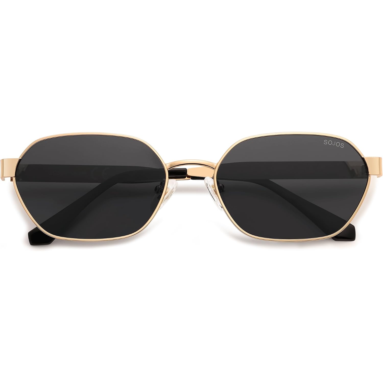 Sojos Trendy Polarized Hexagon Sunglasses For Women Men, Uv400 Retro Rectangle Shades Sj1238