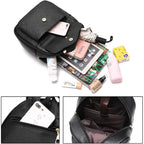 I IHAYNER Girls Bowknot 3-Pieces Fahsion Leather Backpack Backpack Purse for Women Rucksack for Ladies Shoulder Bag