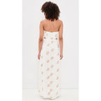 Dress To Women'S Embroidered Shell Linen Maxi Dress