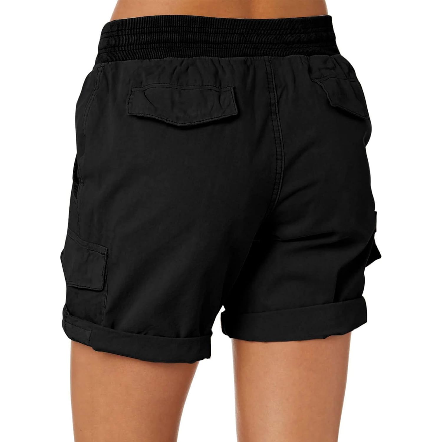 Womens Summer Shorts Relaxed Fit High Waist Casual 4 Pocketed 2026 Hiking Cargo Shorts Outdoor Outfits S-2XL