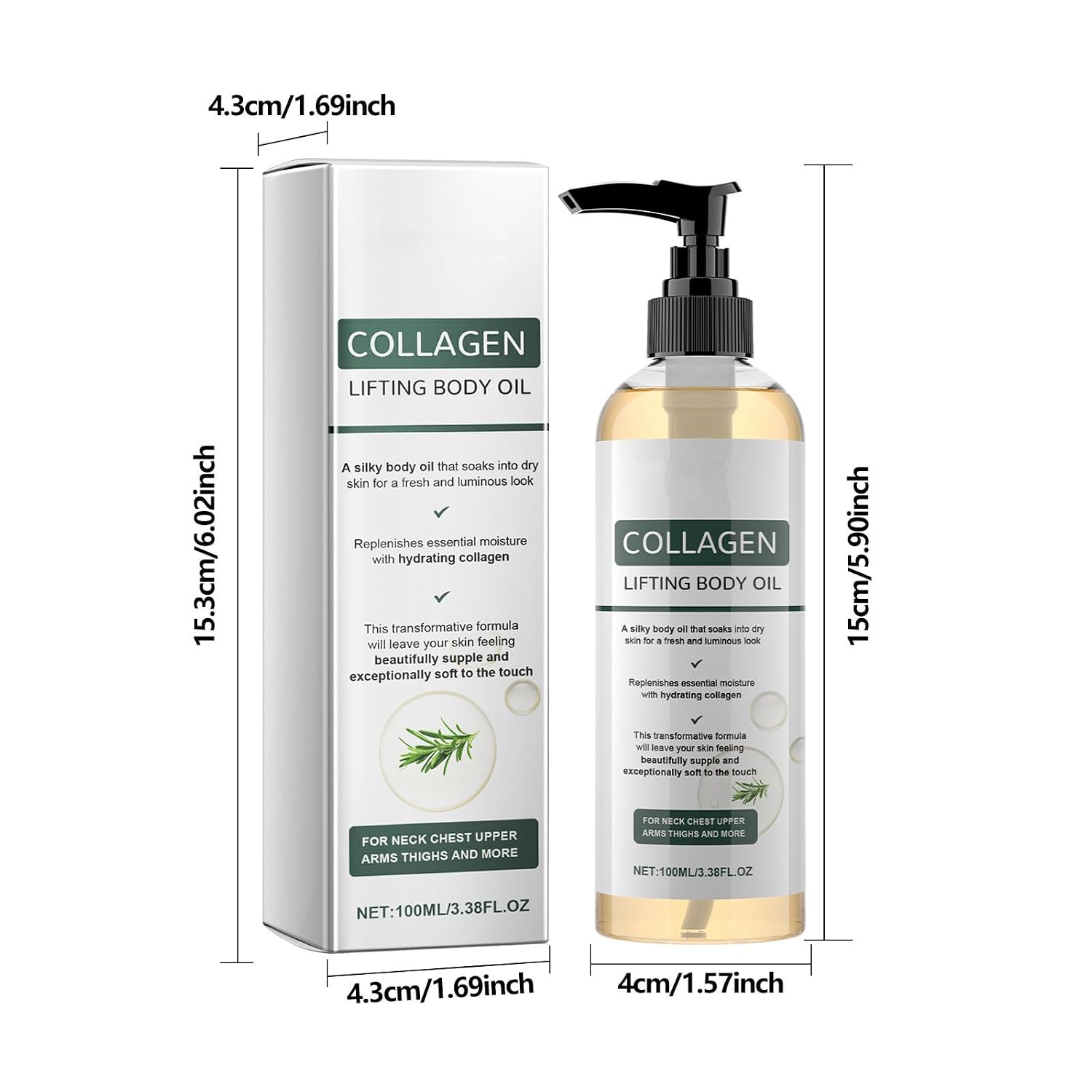 Collagen Lifting Body Oil,Anti-Aging Wrinkle Removal & Collagen Lifting Body Oil For All Skin Type Tightening. (1Pcs)