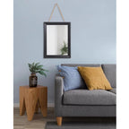 Aazzkang Wall Mirror Black Wood Framed Rectangle Hanging Mirrors | Decorative For Bedroom Bathroom Living Room Farmhouse Entryway Small