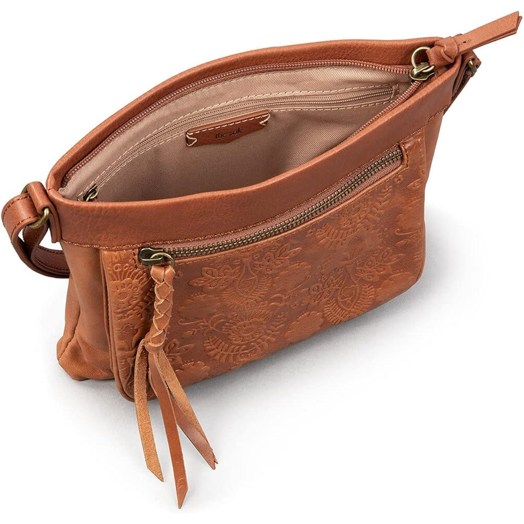 The Sak Womens Sanibel Leather Mini Crossbody Bag