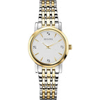 Bulova Classic Quartz Ladies Watch, Stainless Steel Diamond