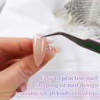 BQAN 2 Set Nail Holder for Painting Nails, Aurora Acrylic Nail Stand for Press on / Fake Nail Tips Training / Nails Display with 96 Pcs Reusable Display Clay