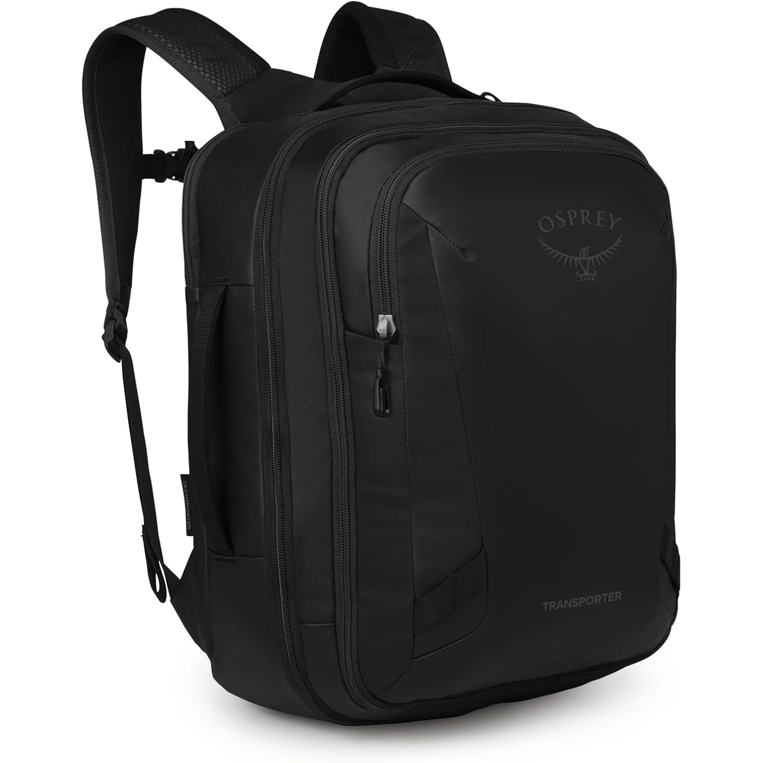 Osprey Transporter 26+6 Travel Pack - Expandable Personal Item Backpack With Laptop Sleeve - Lightweight Daypack, Raven Black