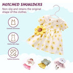 Kids Hangers - 100 Pack, 11.5 Inch White Baby & Toddler Hangers For Closet - Ideal For Baby Standard Use