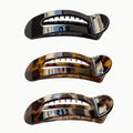 3 Pack Flat Hair Clips For Women Leopard Non-Slip Comfort Hair Clips For Thick & Thin Hair Styling Accessories