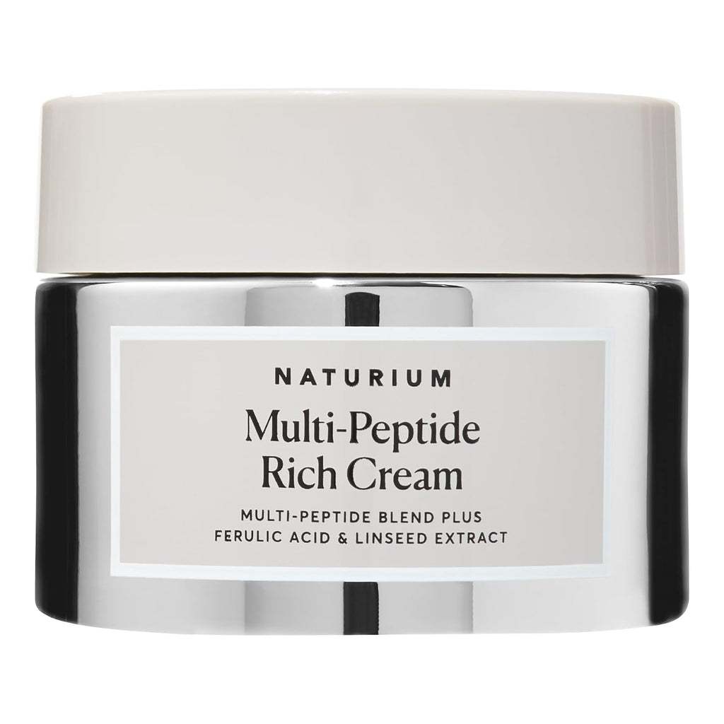 Naturium Multi-Peptide Rich Cream, Hydrating & Nourishing To Help Appearance Of Fine Lines & Wrinkles, Vegan & Cruelty-Free, 1.7 Oz
