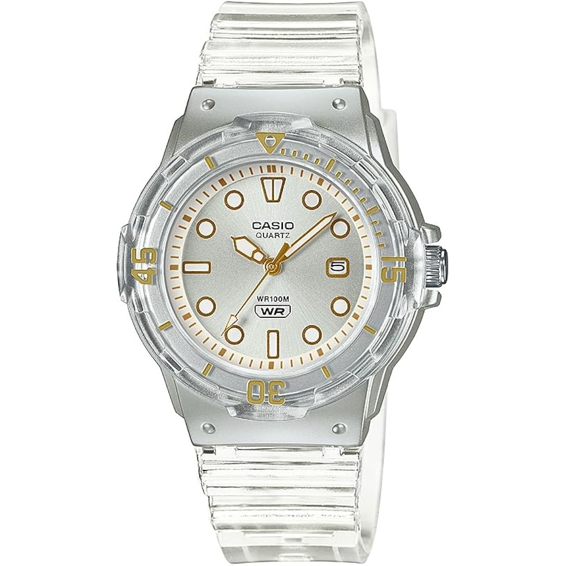 Casio Women'S 'Dive Series' Quartz Transparent Resin Casual Watch Lrw-200Hs