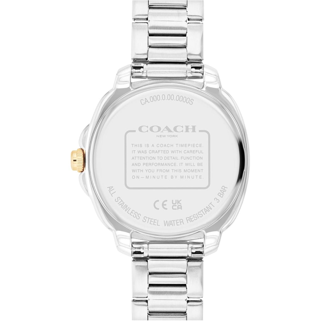 Coach Kitt Women'S Quartz Multifunction Watch, Stainless Steel Bracelet, Water-Resistant To 3Atm, Chic And Versatile Timepiece - Gift For Her, 34Mm