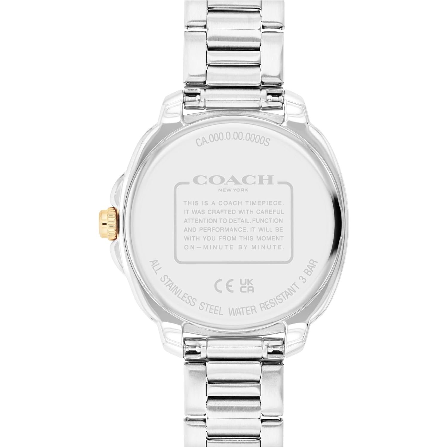 Coach Kitt Women'S Quartz Multifunction Watch, Stainless Steel Bracelet, Water-Resistant To 3Atm, Chic And Versatile Timepiece - Gift For Her, 34Mm