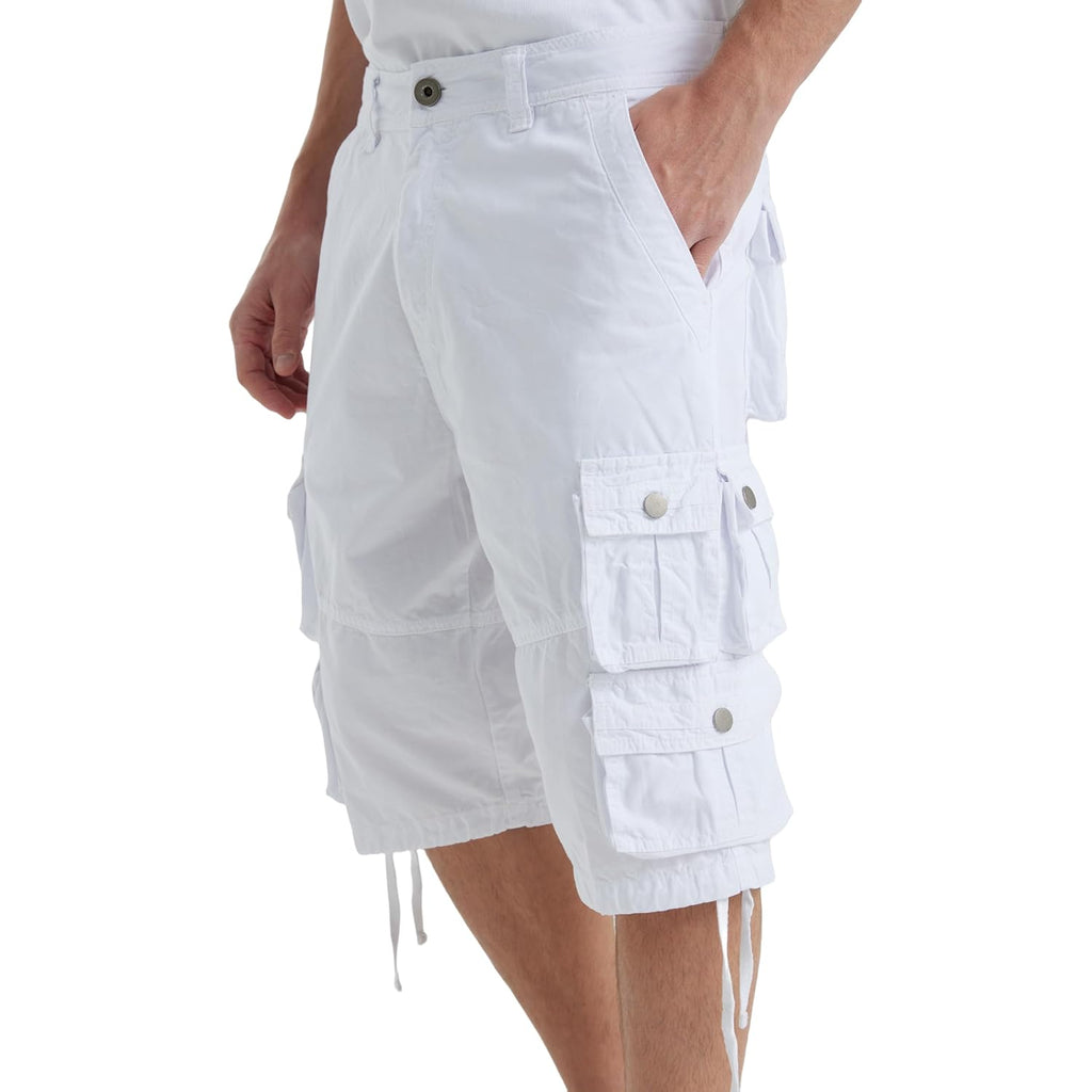 Ygreyg Mens Cargo Shorts Long Capri Below The Knee Shorts 3/4 Relaxed Fit Long Shorts With Pockets